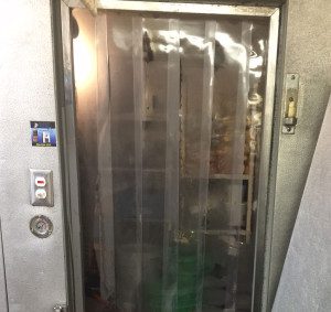 plastic curtain installation