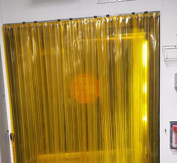 yellow plastic insect repelling curtains for commercial